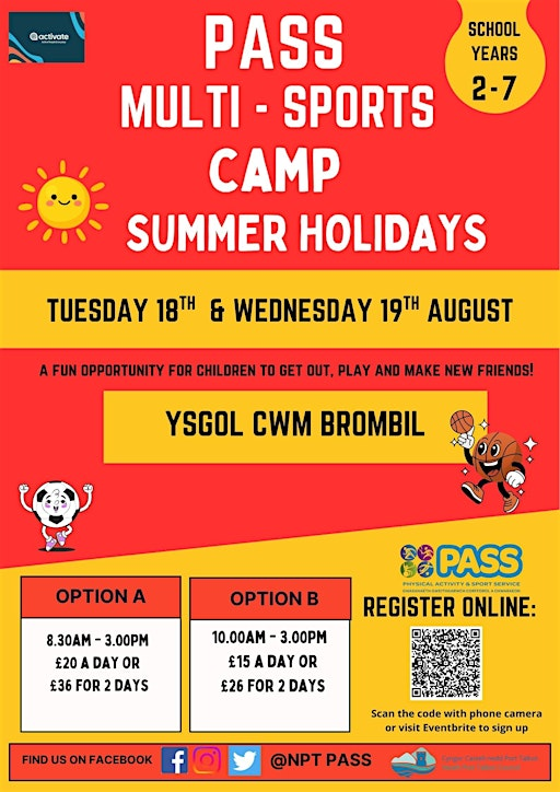 Ysgol Cwm Brombil Summer PASS Camp | Ysgol Cwm Brombil