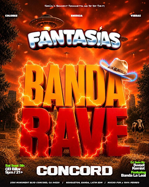 Fantasías: Banda Rave - Concord | El Billar Nightclub & Event Center