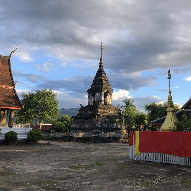 The Lanna Style Stupa in luang prabang 