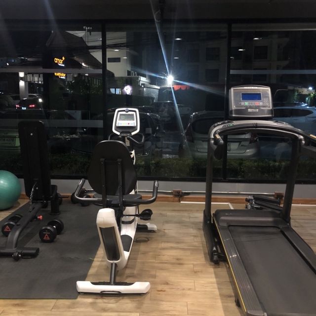 Swimming pool and gym at X Vibe Chiang Mai Decem