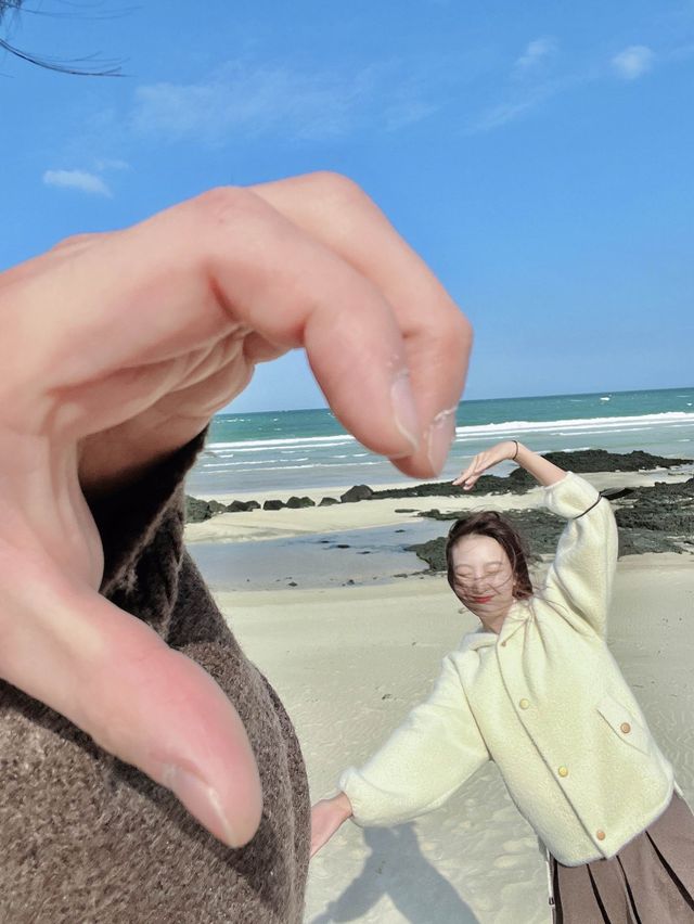 물이 맑은 세화해변✨