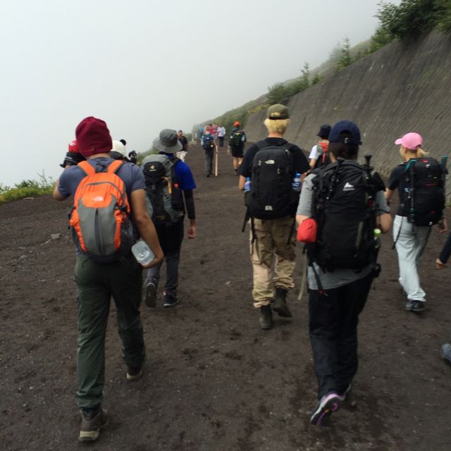 hike up to Mount Fuji