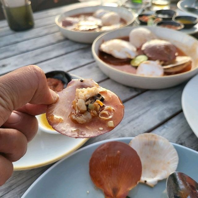 짐바란 비치에서 노을보며 씨푸드 바캉스