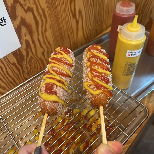 韓国/ソウル　大人気！食べ歩きの定番✨ハットグチェーン店❤️‍🔥