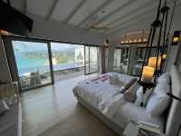 Private pool villa with stunning beach view