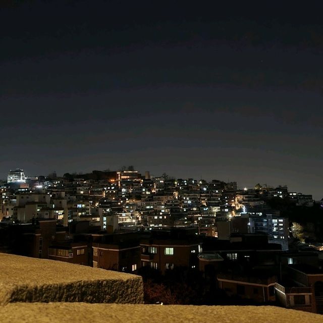 밤의 낙산공원, 로맨틱 그 잡채...🌃