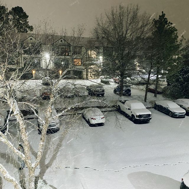 after 3 years - Snowing 