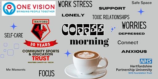 Complimentary COFFEE MORNING at WATFORD FC (Mental Well-Being Q&A) | Watford Football Club