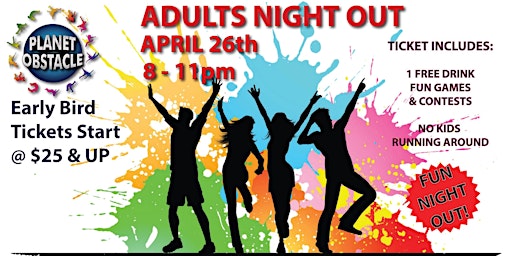 Adults Night Out at Planet Obstacle | Planet Obstacle