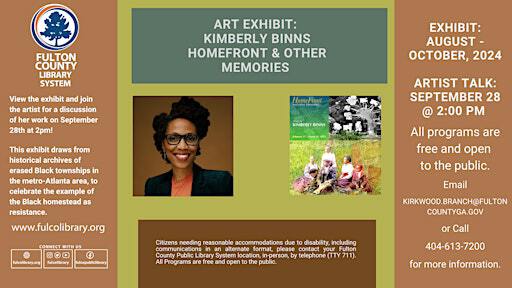 ARTIST TALK: KIMBERLY BINNS, HOMEFRONT AND OTHER MEMORIES | 11 Kirkwood Rd NE