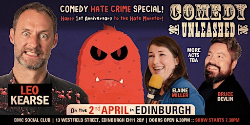 Edinburgh Comedy Hate Crime Special - Leo Kearse, Elaine Miller & more | The BMC Club