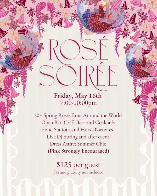 Rose Soiree Pink Party | Blue Bell Inn