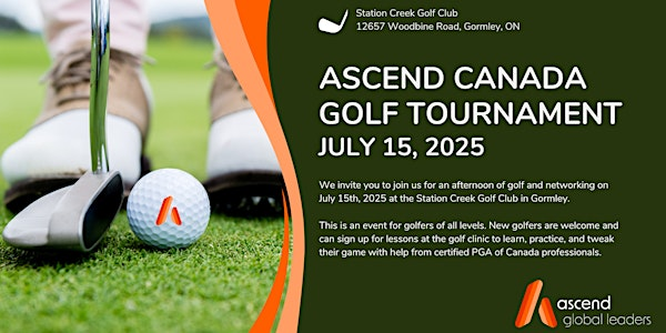 Ascend Toronto: 2025 Golf & Networking Event | Station Creek Golf Club