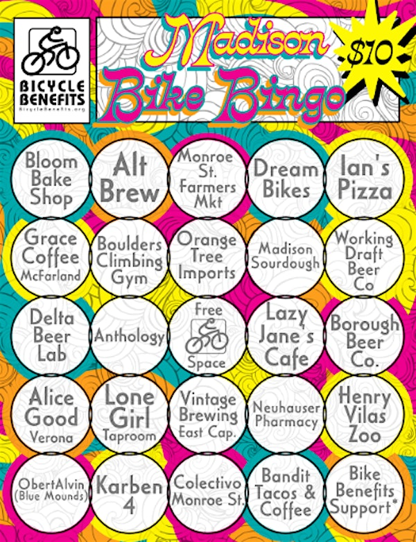 Madison Bike Bingo | Madison Wisconsin