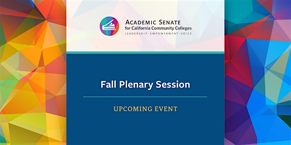 2025  Fall Plenary Session | Hyatt Regency La Jolla at Aventine