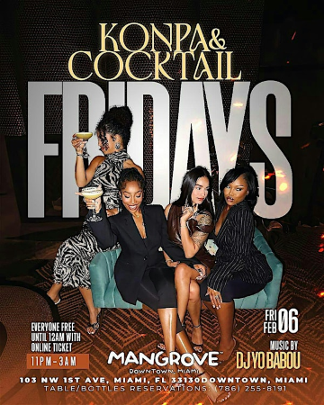 Konpa & Cocktails Friday | Mangrove