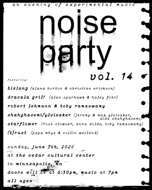 NOISE PARTY Vol. 14 | The Cedar Cultural Center