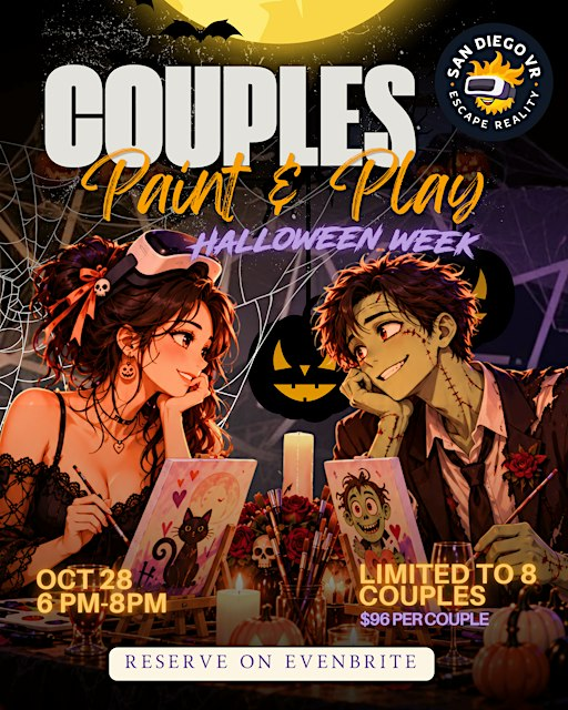 SDVR Couples Paint & Play Halloween Week | San Diego VR