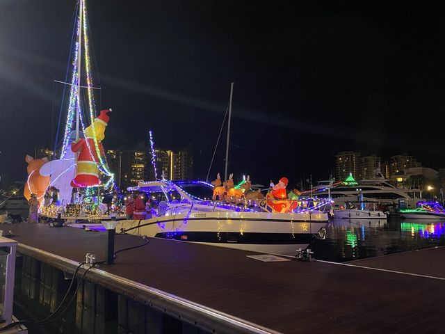 Christmas floats at Quayside Isle