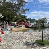 Upscale Beach with Shade Trees