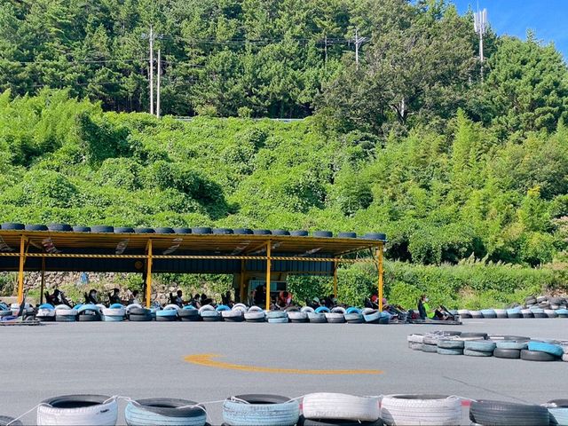 거제도 카트, 깡통기차, 페인트볼, 사격까지 '오션뷰 카트체험장' 🏎