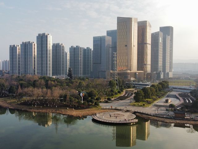 Futian Wetland Park in Yiwu