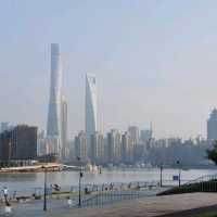 22km cycling path along the Huangpu River 
