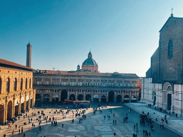 I really like the old city of Bologna in Italy.