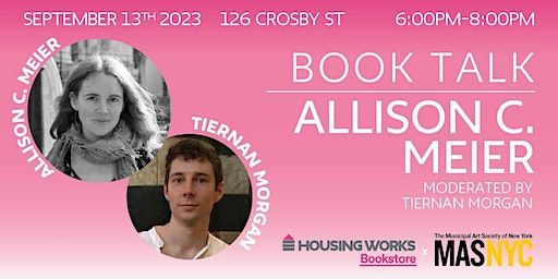 Book Talk: Allison C. Meier | Grave (New York) | Housing Works Bookstore Cafe