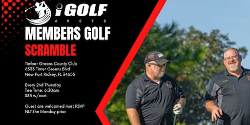 iGolf4VETS 2nd Thursday Monthly Event Clinic/Scramble | Timber Greens Country Club, Timber Greens Boulevard, New Port Richey, FL, USA