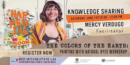 The Colors of the Earth Workshop: Painting with Natural Dyes | MUSE Arts Creative Lab - Earlscourt Park (Caledonia Rd and St Clair Ave W )