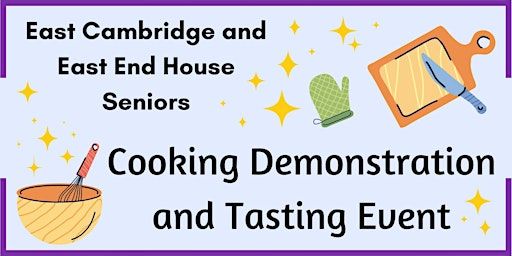 Cooking Demonstration with Cambridge Health Alliance | East End House