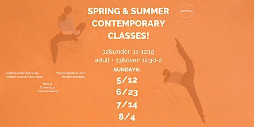 Garet&Co Open Sunday Classes | Connecticut Dance Academy