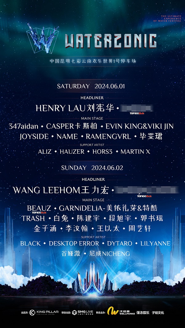 2024 WATERZONIC 水縱橫超級音樂節｜演唱會 | 七彩雲南歡樂世界1號停車場