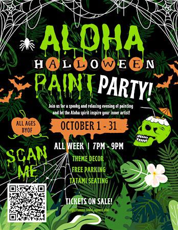 Aloha Halloween Paint Party | Near Waikiki
