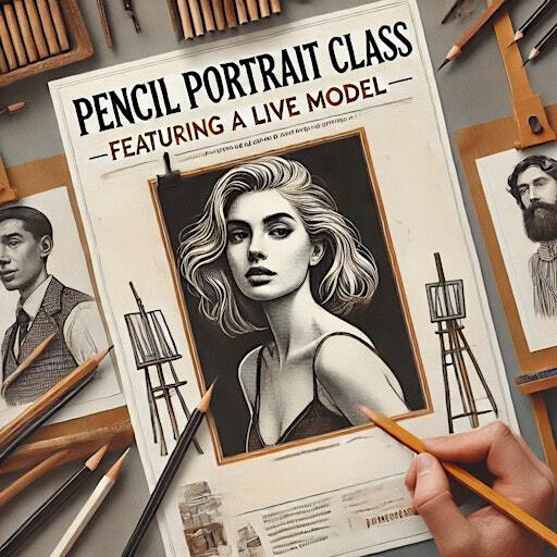 Live Model Pencil Portrait Workshop | DFW Young & Social