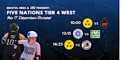 Bristol Roller Derby & DRG Roller Derby host Day 2 of SW Tier 4 | Olympiad Leisure Centre