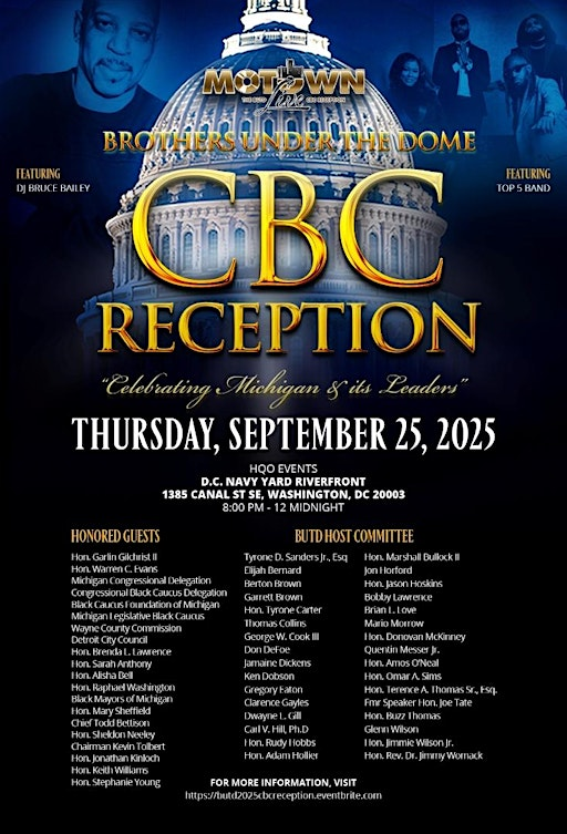 Motown Live: 2025 CBC Reception | HQO Events