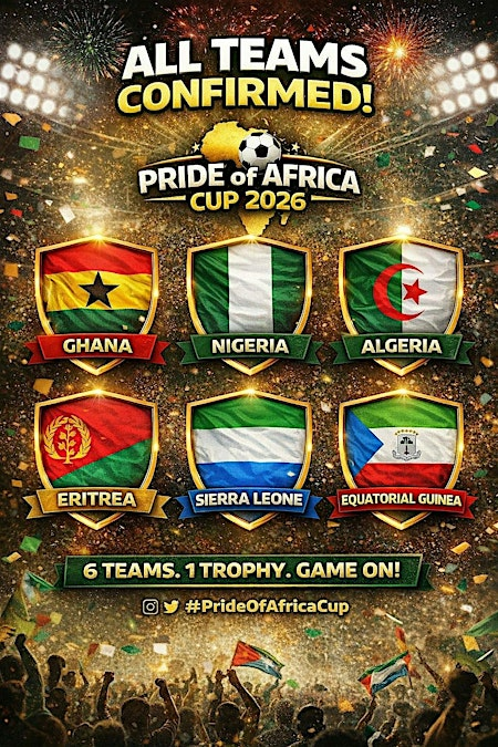 Pride Of Africa Cup 2026 | Bobby Moore Sports Hub