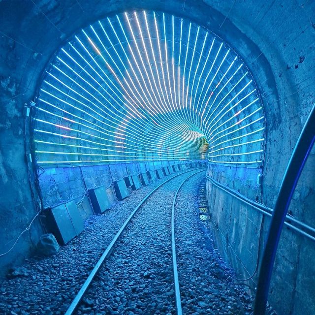 深澳 | 鐵道自行車之旅，踩著超萌的河豚車進入迷幻的鯨魚隧道吧

