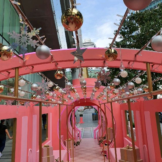 Christmas Train Station at Orchard Central