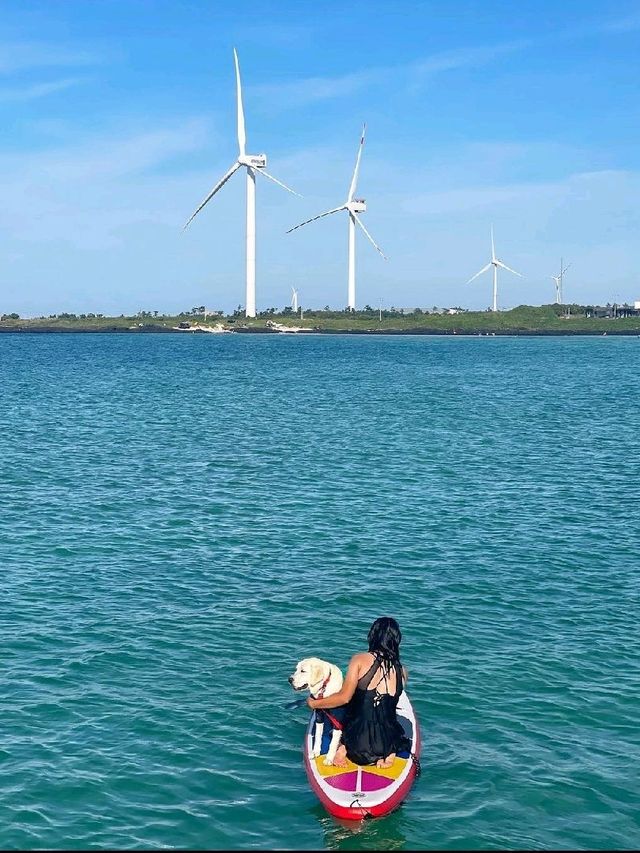 아침부터 저녁까지 물놀이하기 좋은 해변