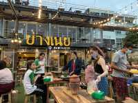 曼谷（昭拍耶河）觀賞河景食自助餐泰式火鍋「Yang Noey Saphan Phut」