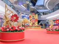 【花團錦簇迎喜兔】