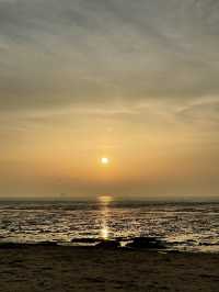 봄바람 살랑살랑 방아머리해수욕장 노을 구경하기🌊