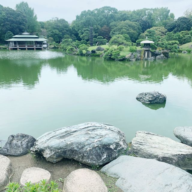 東京九大庭園之一 「清澄庭園」