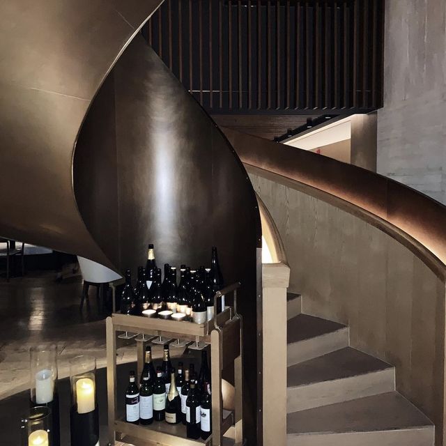 The hotel features ample public spaces 