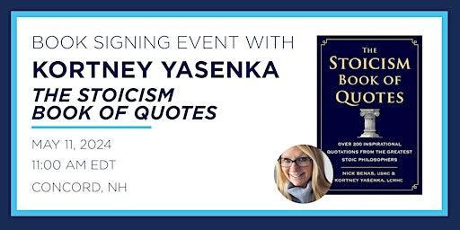 Kortney Yasenka "The Stoicism Book of Quotes" Book Signing Event | Books-A-Million