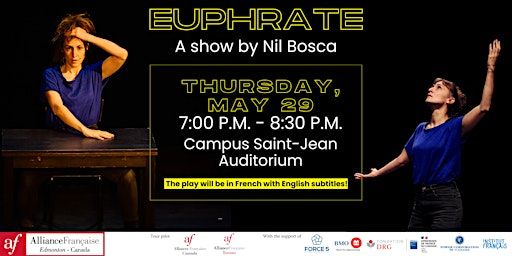 One Woman Show - Euphrate | Auditorium Campus Saint Jean, Pavillon McMahon, 8406 Rue Marie-Anne Gaboury, Edmonton, AB T6C 4G9