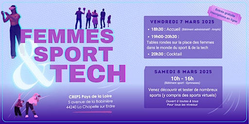 Femmes, Sport & Tech | CREPS - Centre de Ressources, d'Expertise et de Performance Sportives